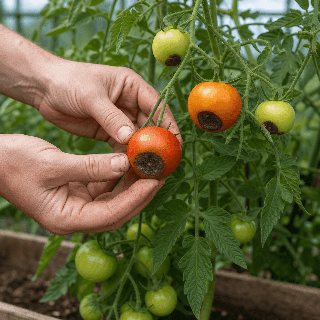 Blossom end rot on tomato plants — overview