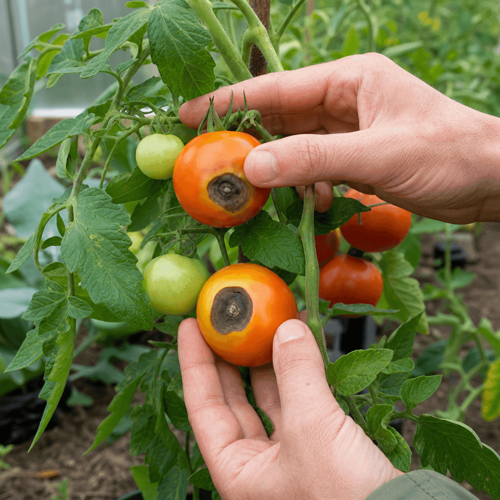 Blossom end rot on tomato plants — quick diagnosis chart