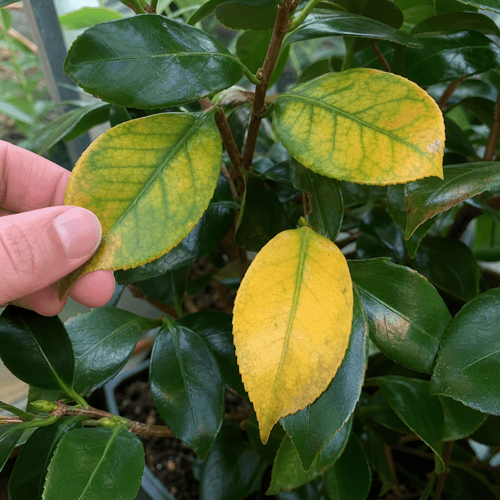 Camellia yellow leaves — most likely causes