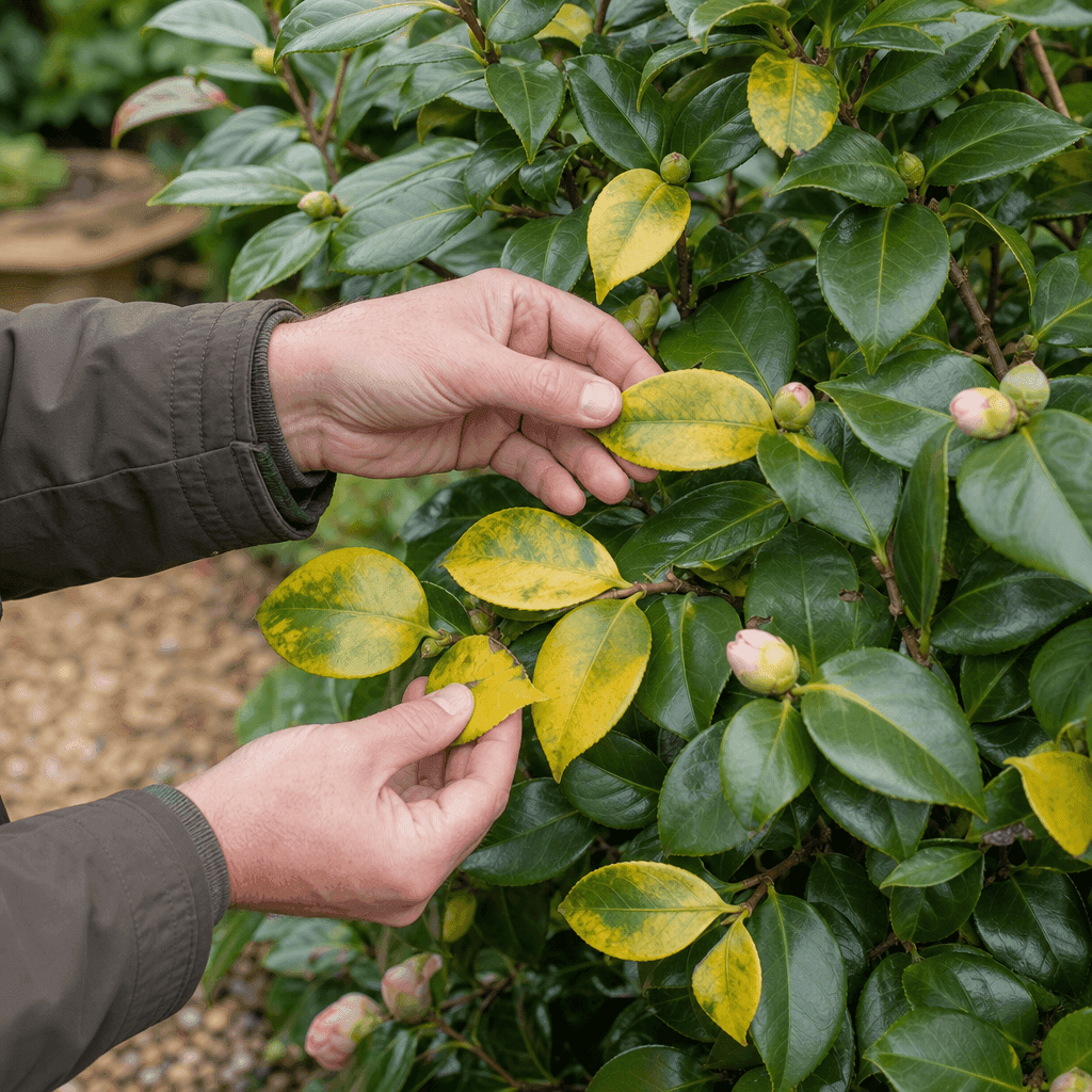 Camellia yellow leaves — quick diagnosis chart