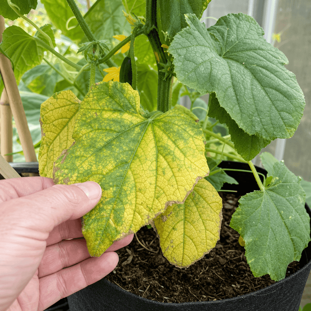 Cucumber yellow leaves — what to do now
