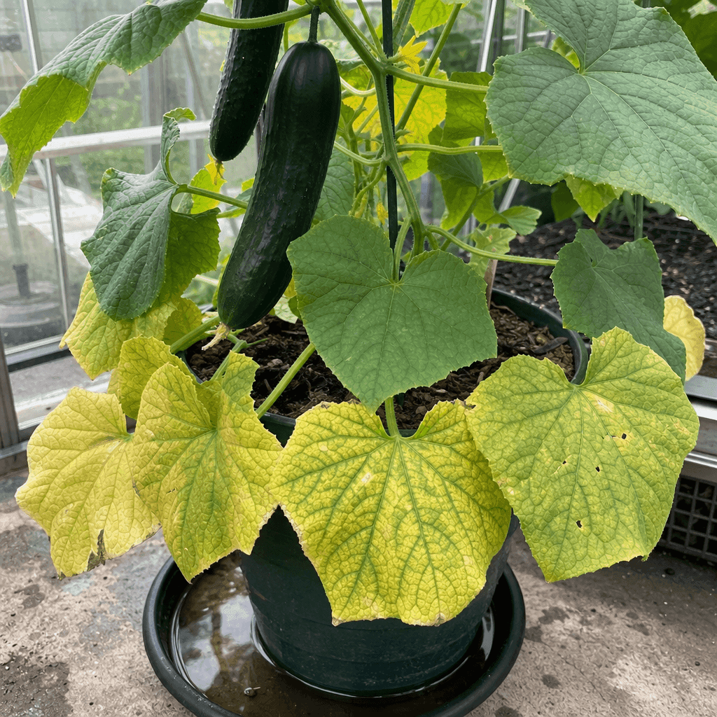 Cucumber yellow leaves — what not to do