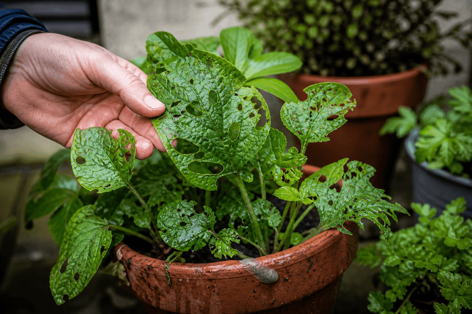 How to stop slugs eating plants