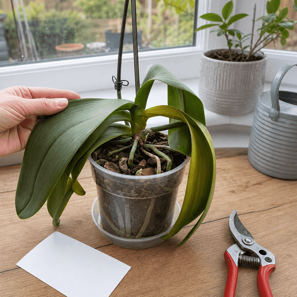 Orchid leaves drooping — decision path