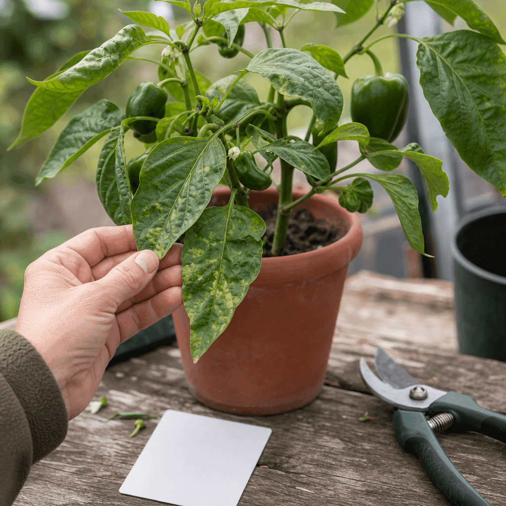 Pepper plant leaves curling — decision path