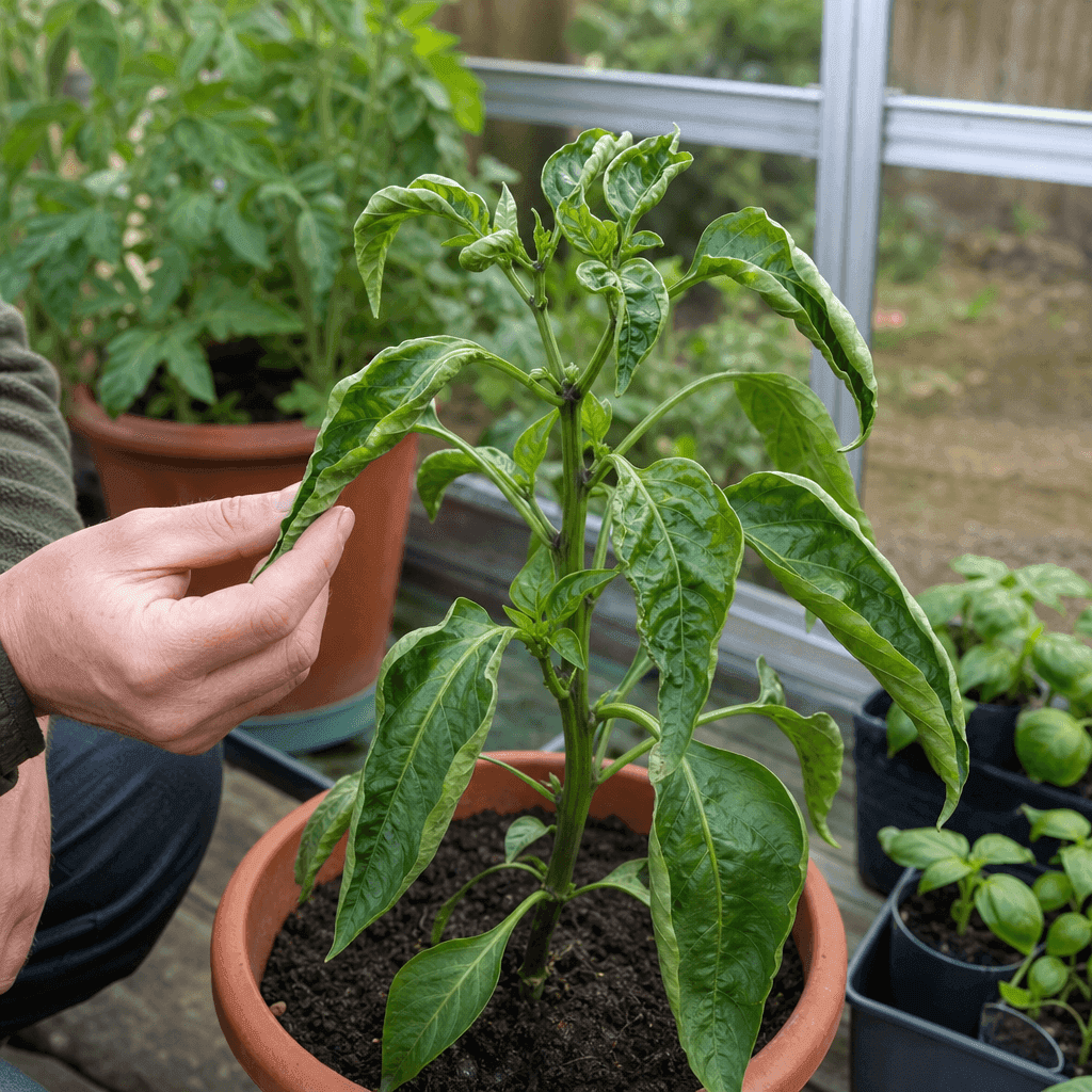 Pepper plant leaves curling — overview