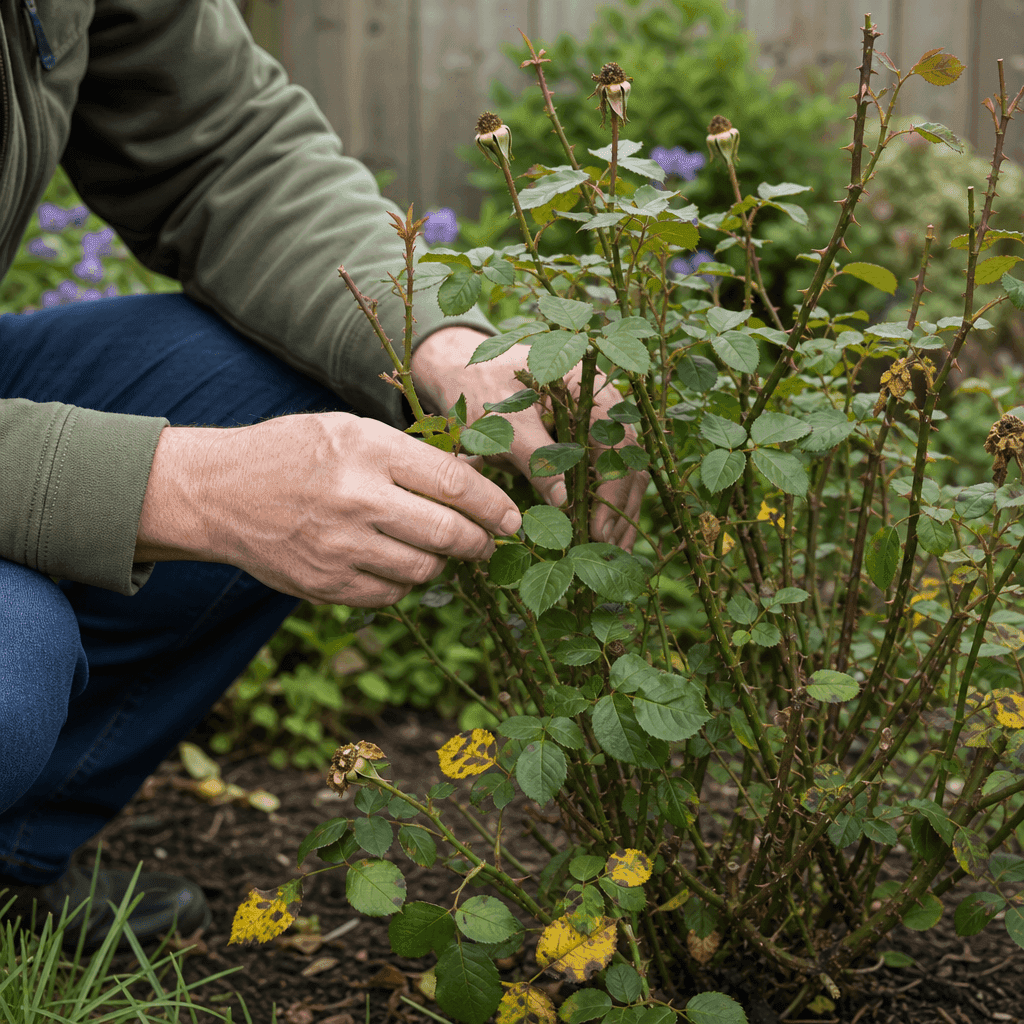Rose plant not flowering — quick diagnosis chart