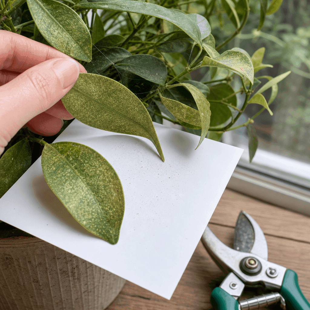 Spider mites on plants — decision path