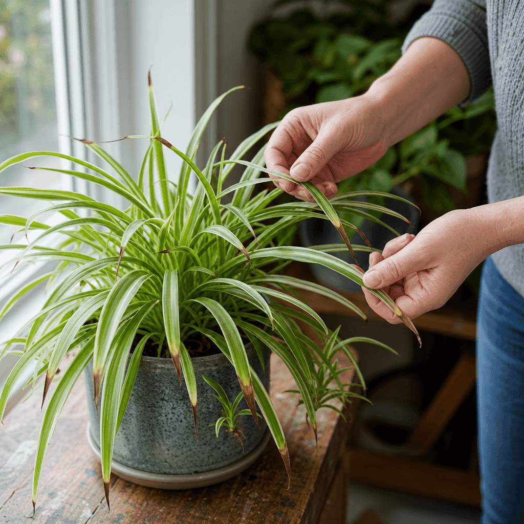 Spider plant brown tips — overview