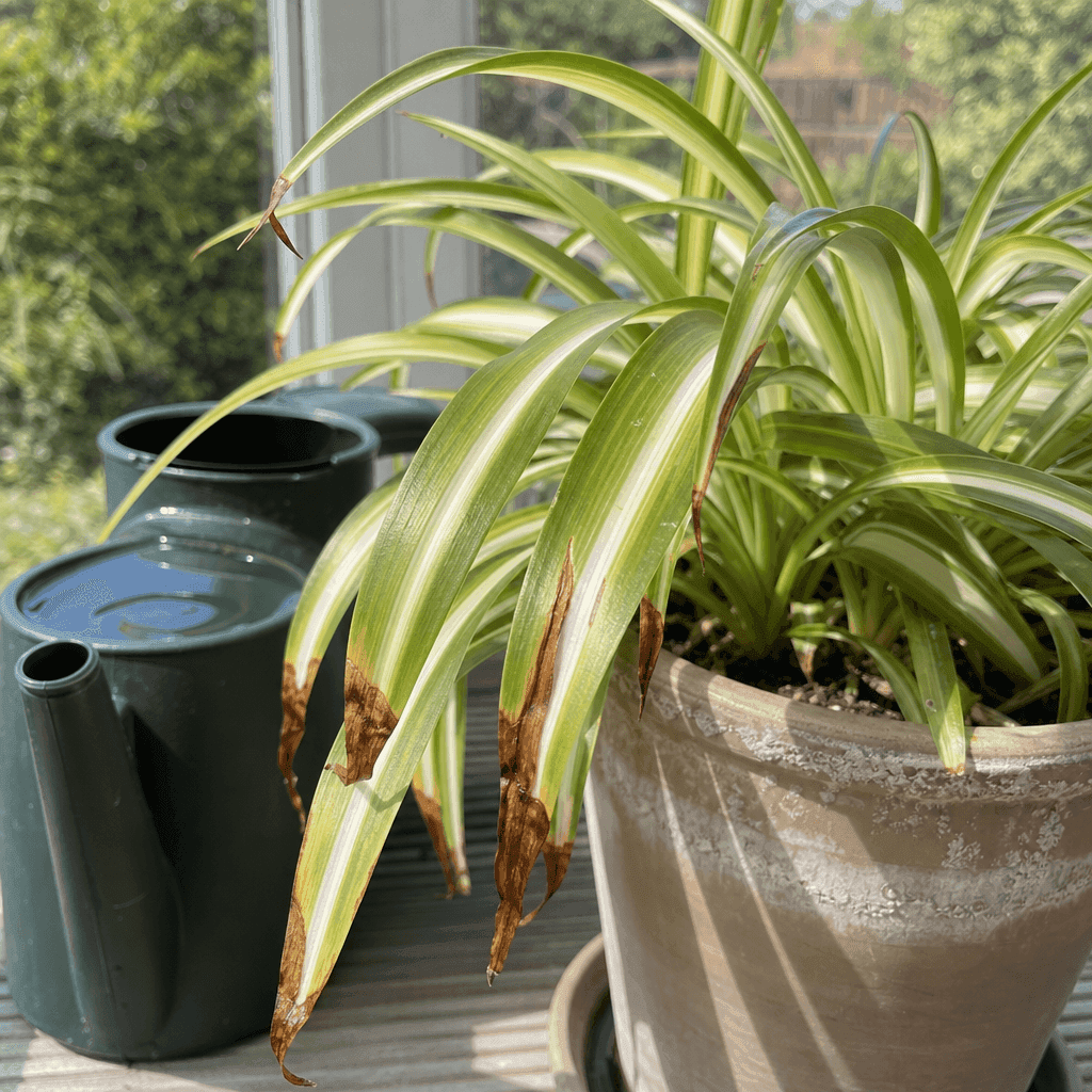 Spider plant brown tips — what not to do