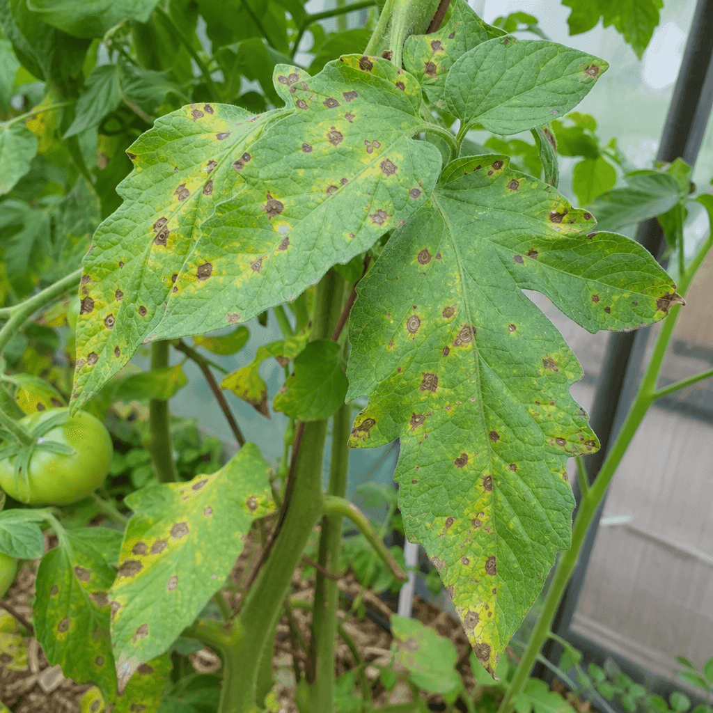 Tomato black spots: Septoria leaf spot