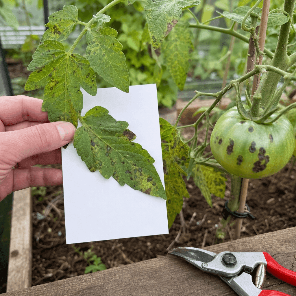 Tomato black spots — decision path