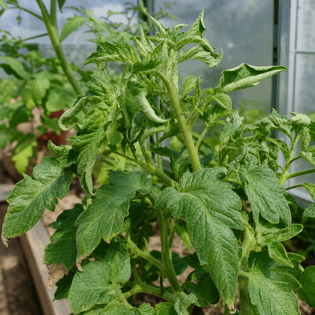 Tomato Leaves Curling Upwards — most likely causes