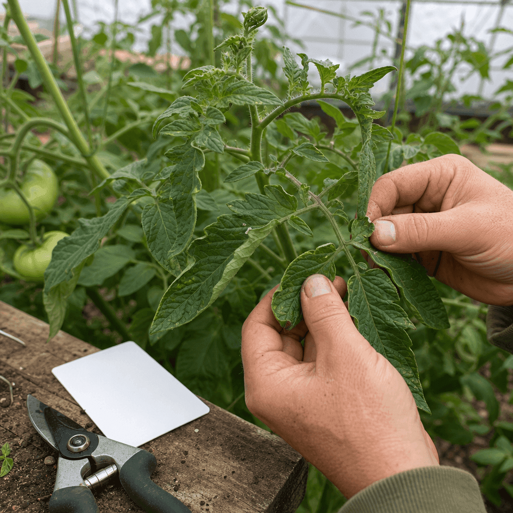 Tomato Leaves Curling Upwards — decision path