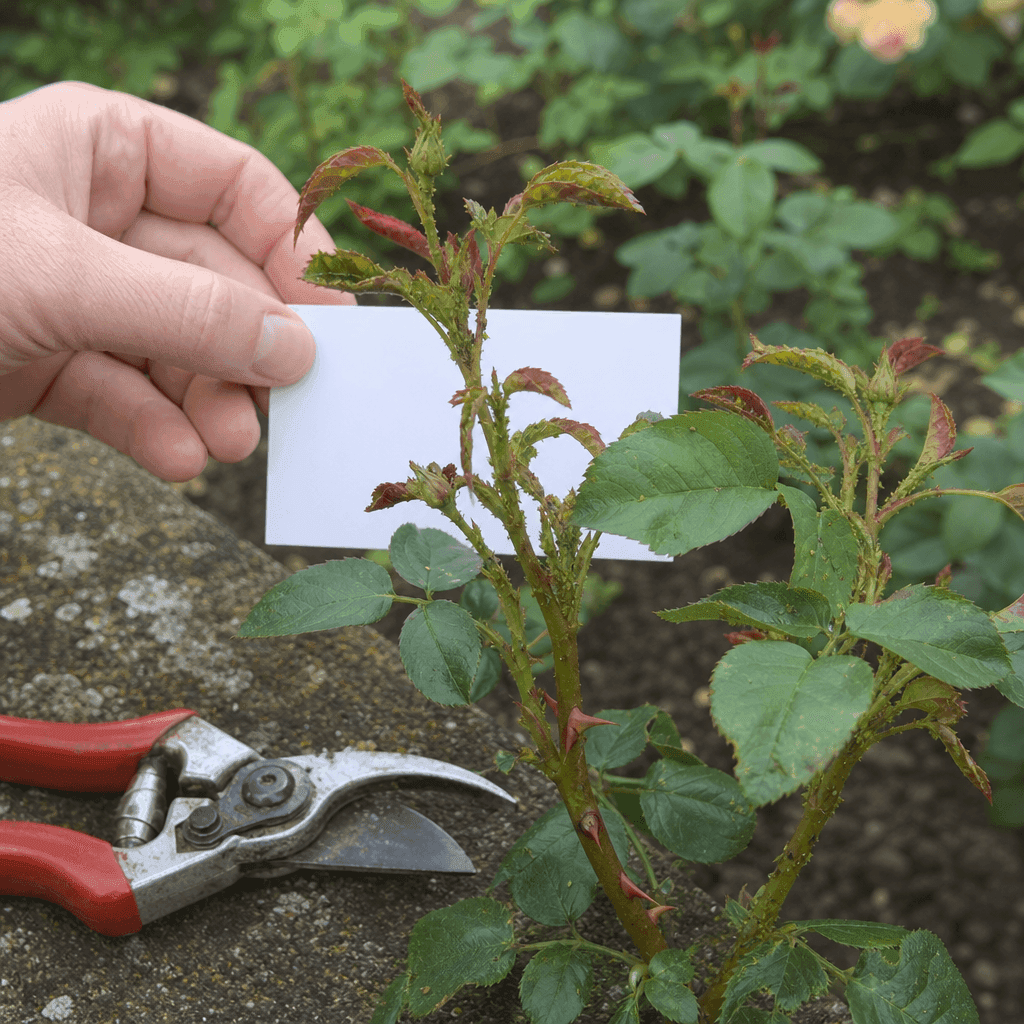 Aphids on roses — decision path