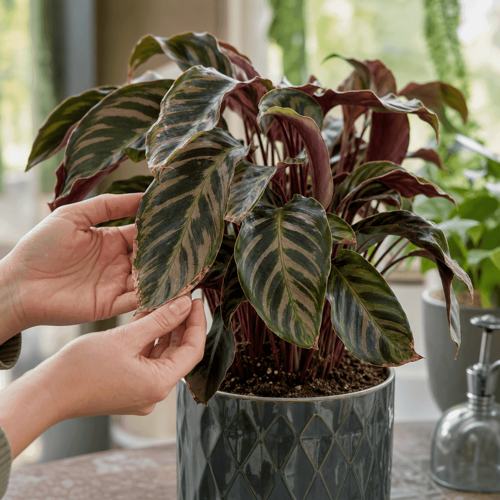 Calathea plant leaves curling — quick diagnosis chart