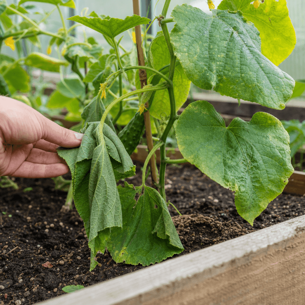 Cucumber wilting — most likely causes
