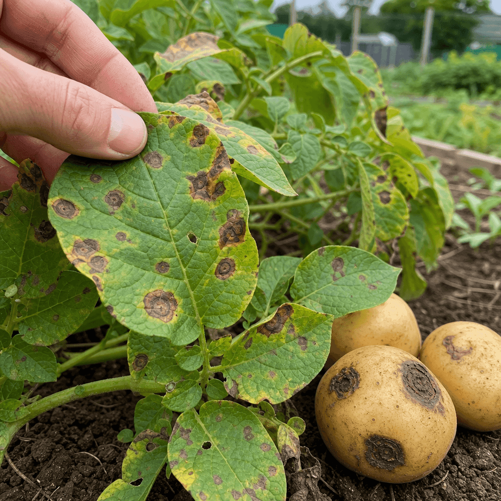 Early blight potatoes — most likely causes