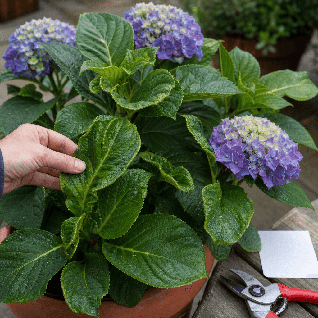 Hydrangea curling leaves — decision path