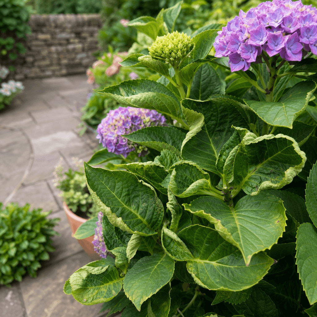 Hydrangea curling leaves — UK timing notes