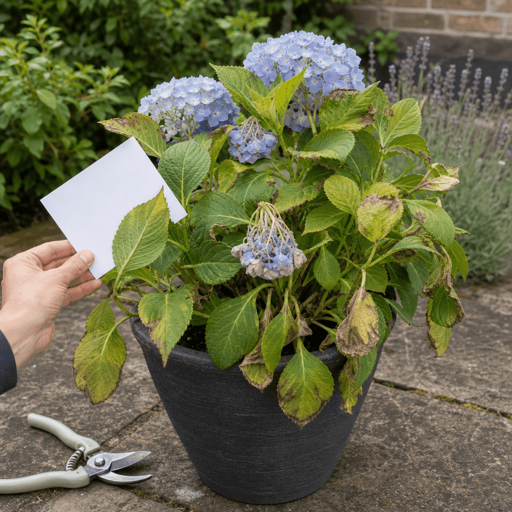 Hydrangea dying — decision path