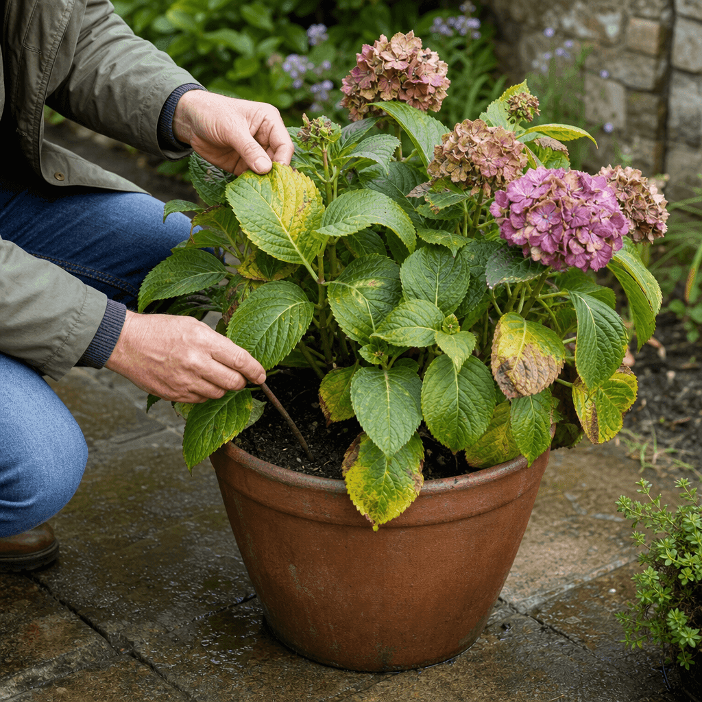 Hydrangea dying — quick diagnosis chart