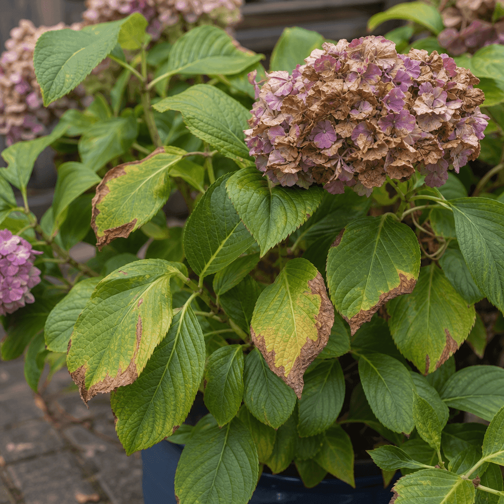 Hydrangea dying — UK timing notes
