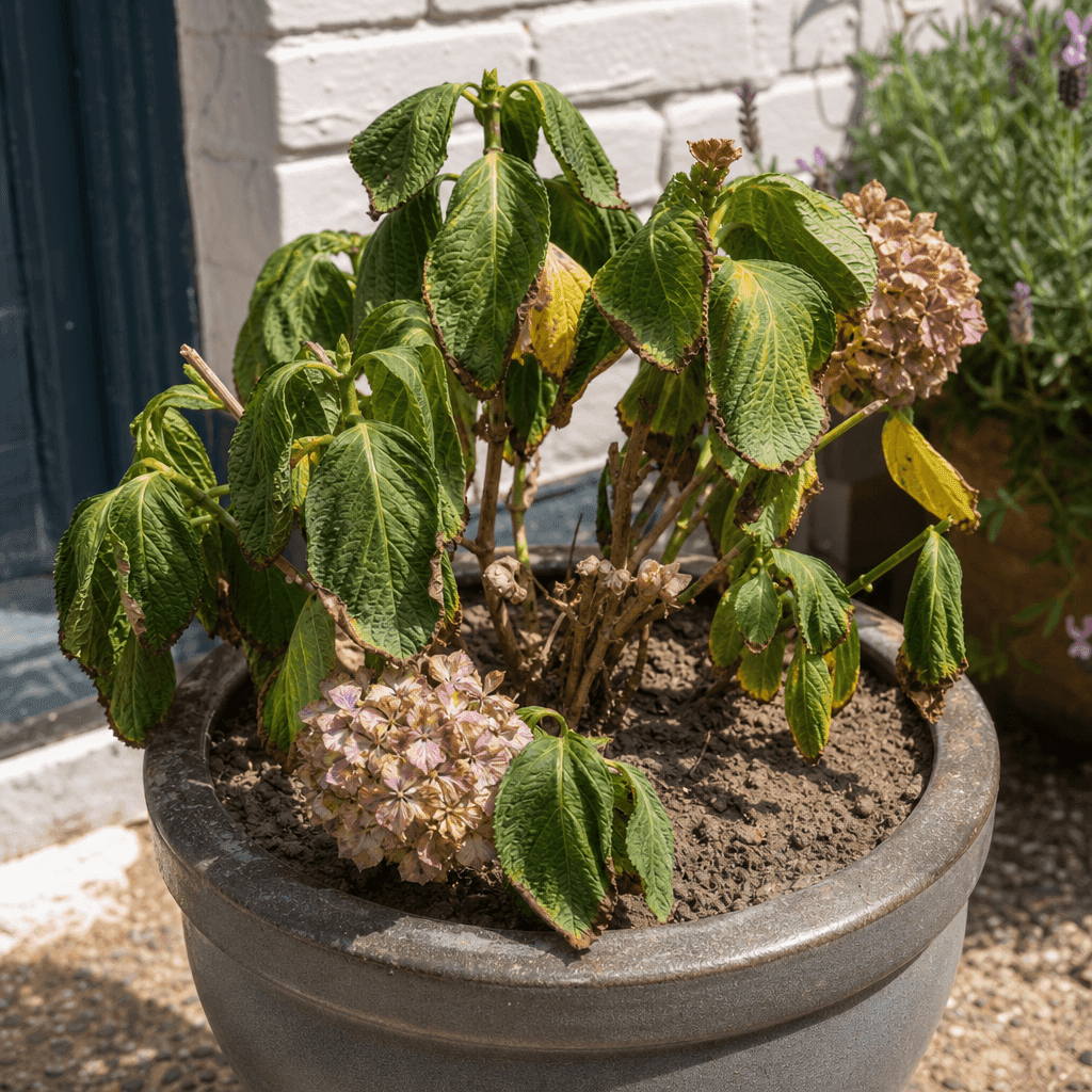Hydrangea dying — what not to do