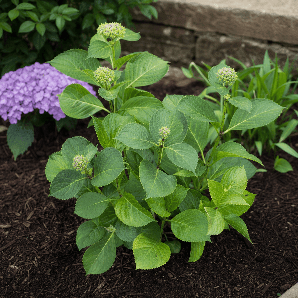 Hydrangea not flowering: Young, recently planted or slow-establishing hydrangea