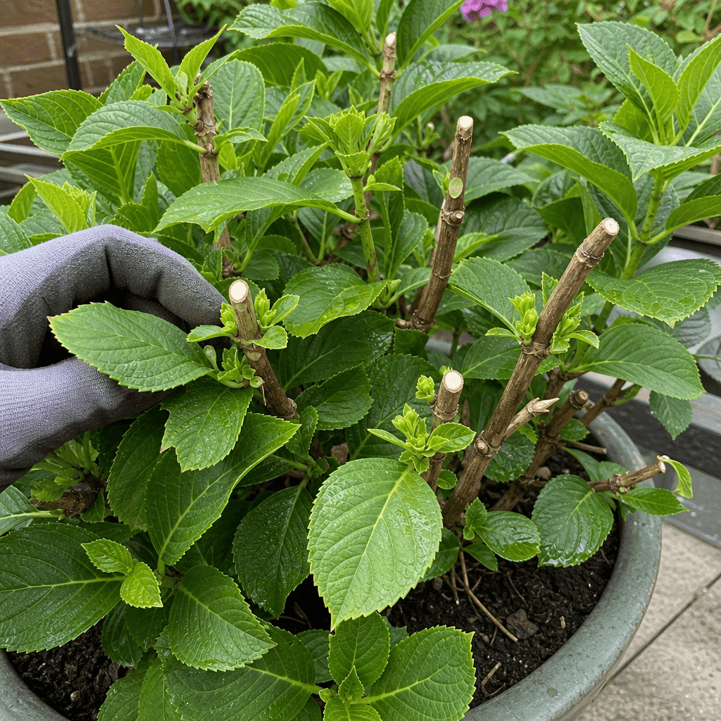 Hydrangea not flowering: Pruning removed the flower buds