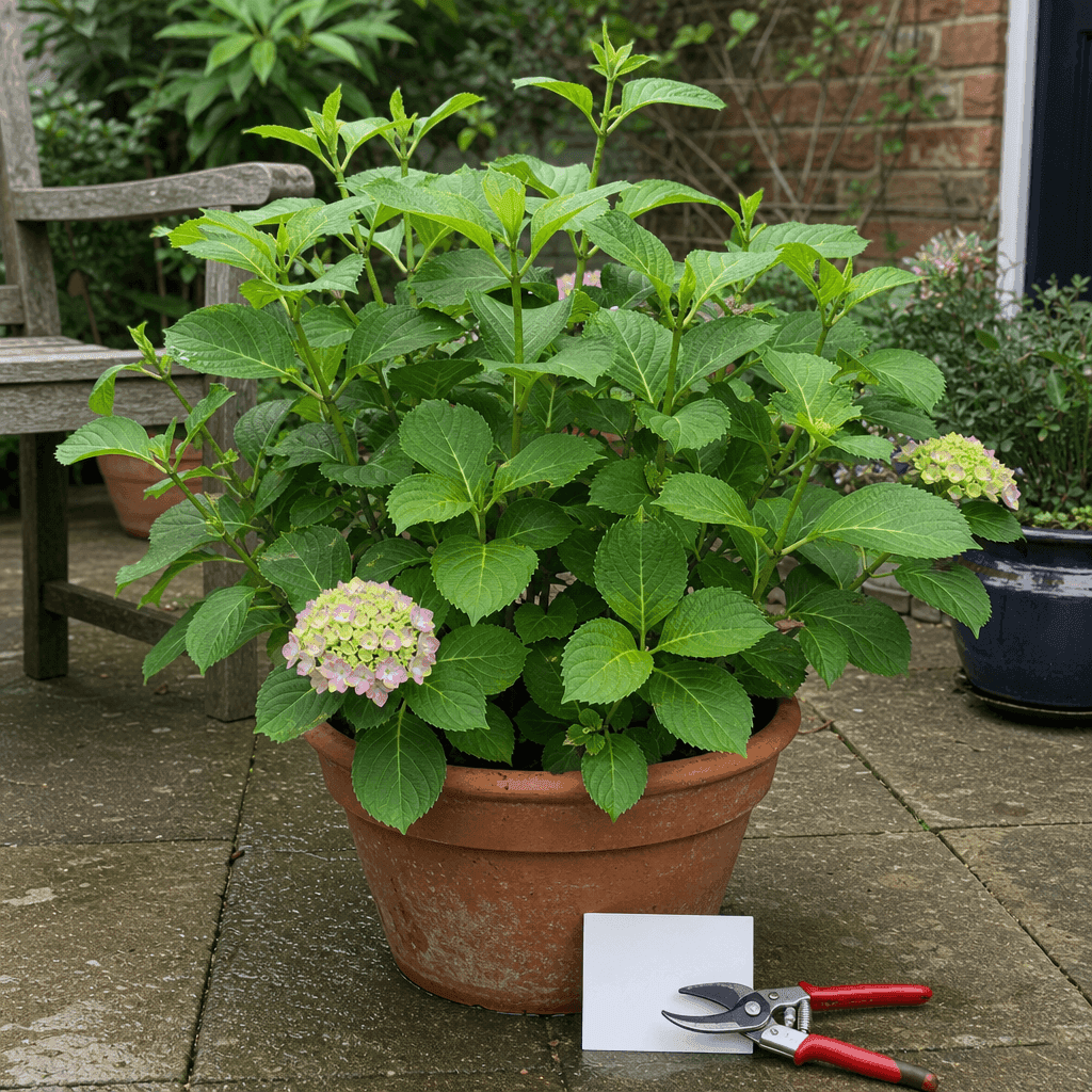 Hydrangea not flowering — decision path