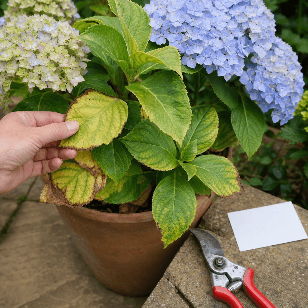 Hydrangea problems — decision path