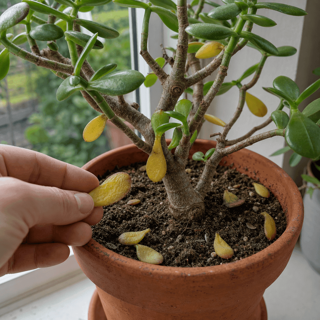 Jade plant dropping leaves — what to do now