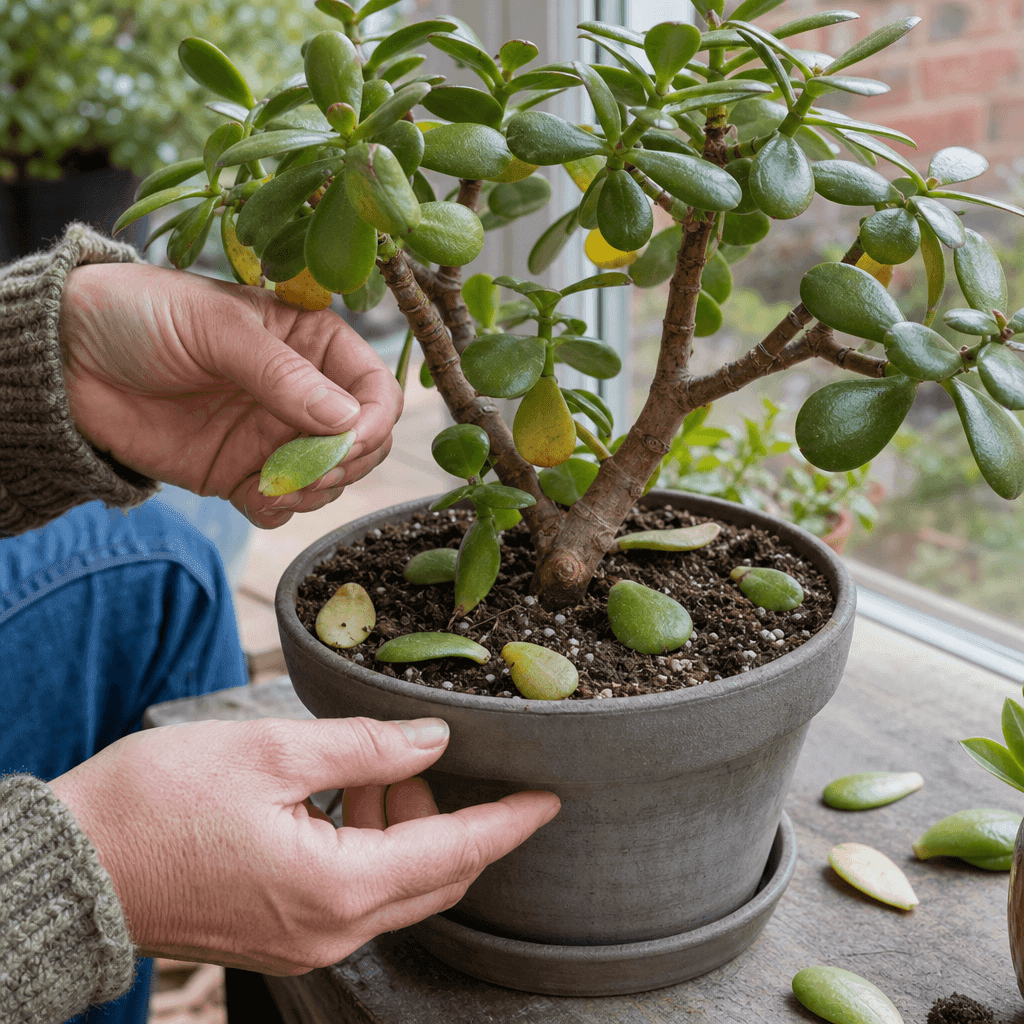 Jade plant dropping leaves — quick diagnosis chart