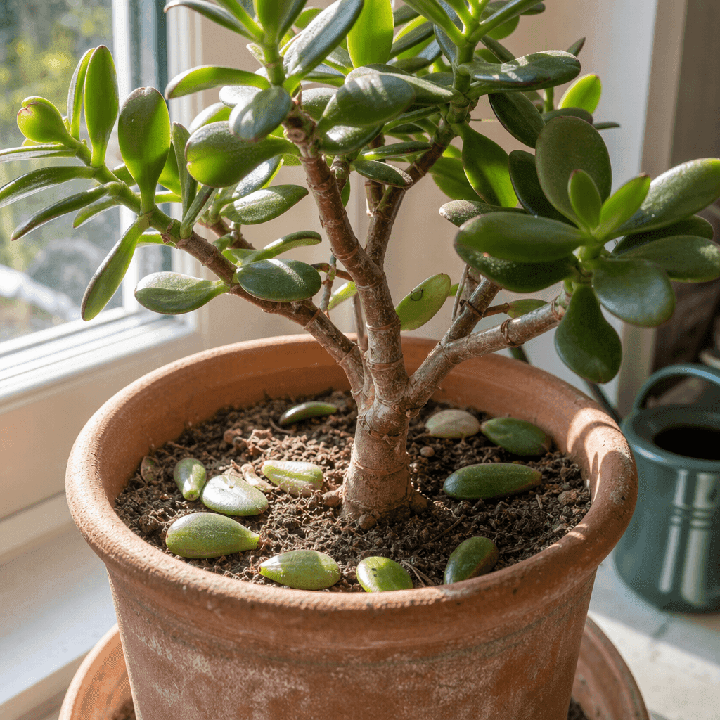 Jade plant dropping leaves — what not to do