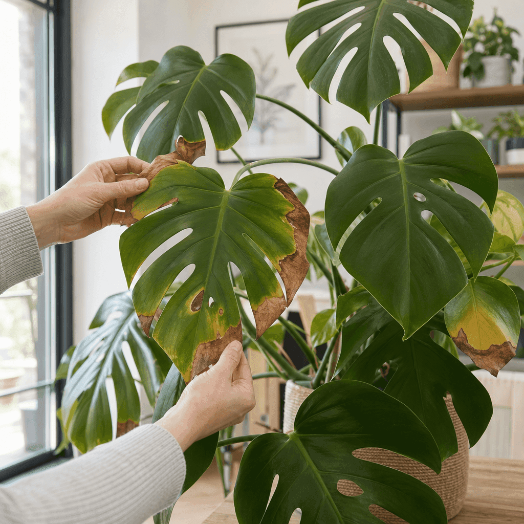 Monstera brown leaves — quick diagnosis chart