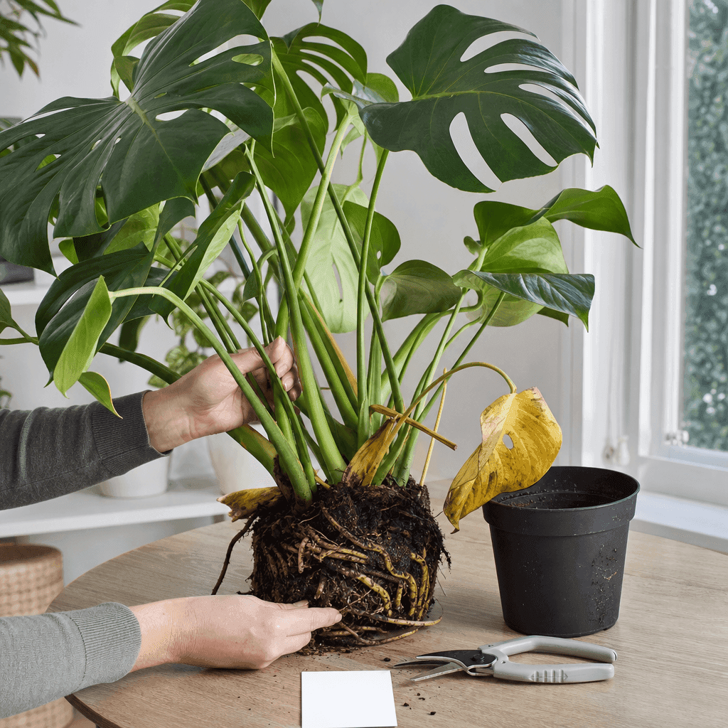 Monstera root rot — decision path