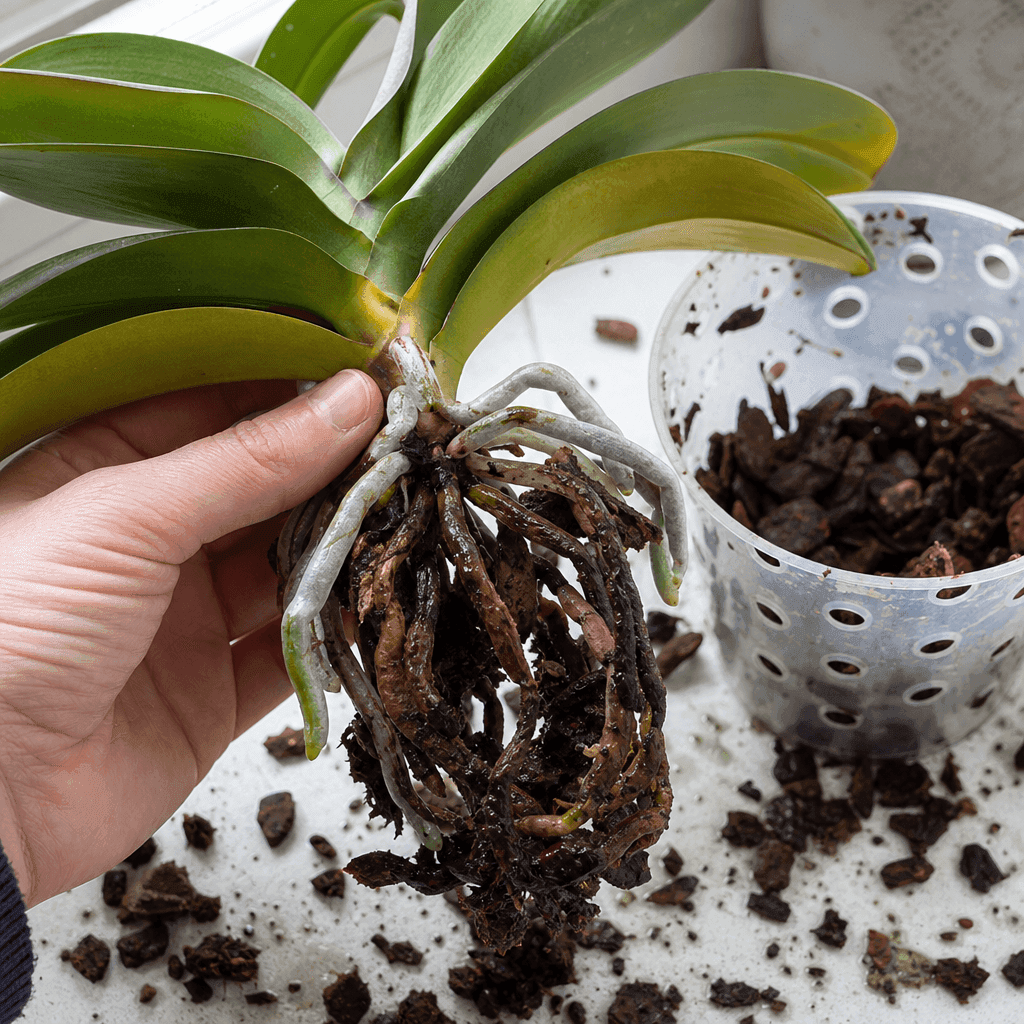 Orchid root rot — most likely causes