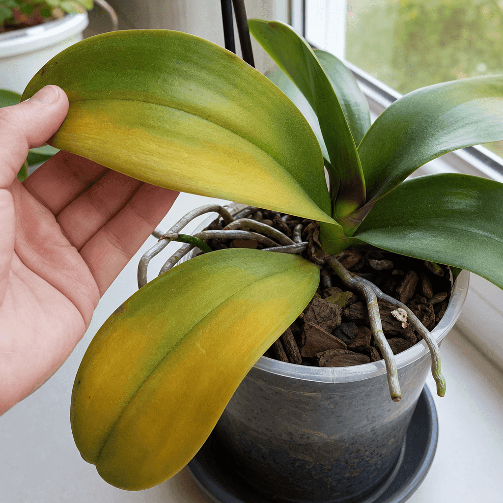 Orchid yellow leaves — what to do now