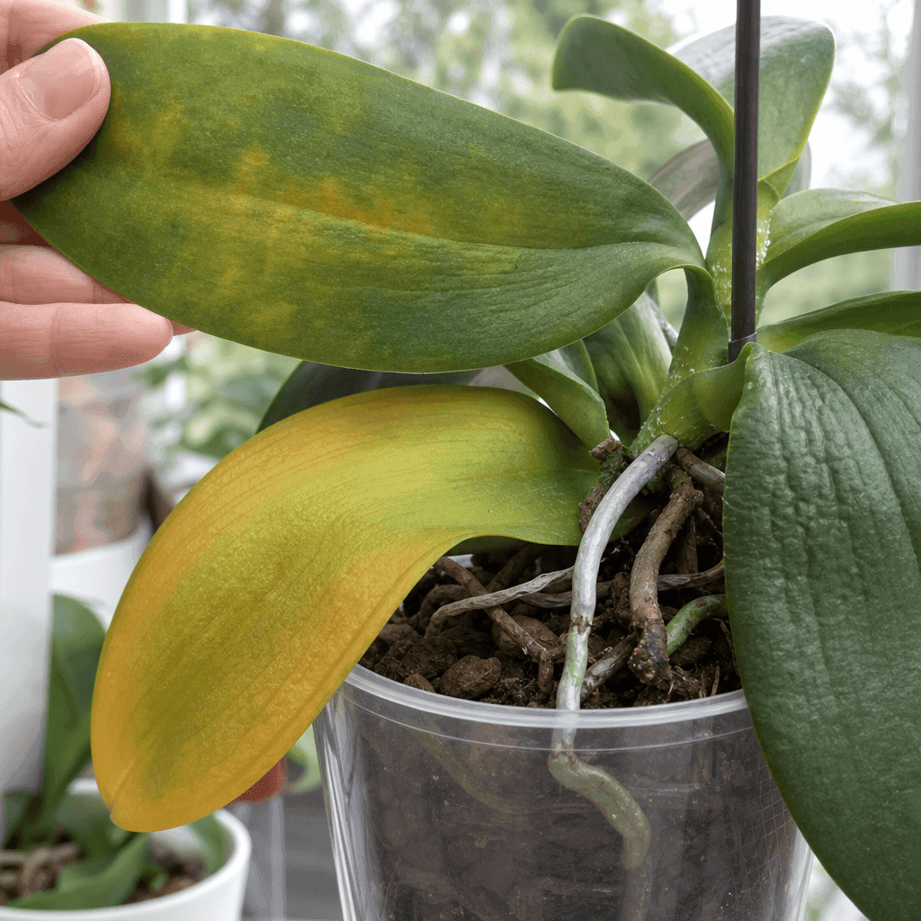Orchid yellow leaves — most likely causes