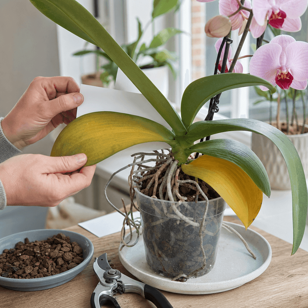 Orchid yellow leaves — decision path