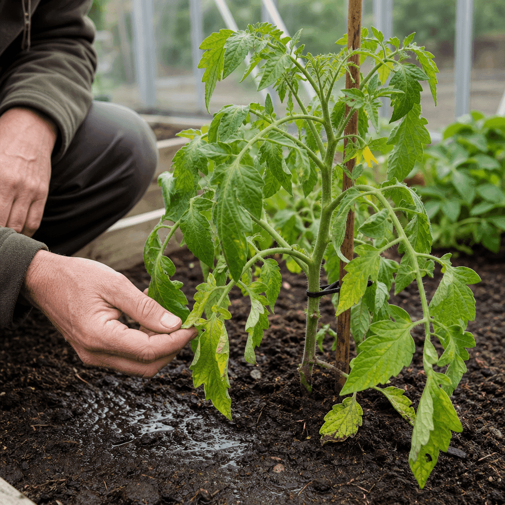 Overwatered tomato plant — quick diagnosis chart