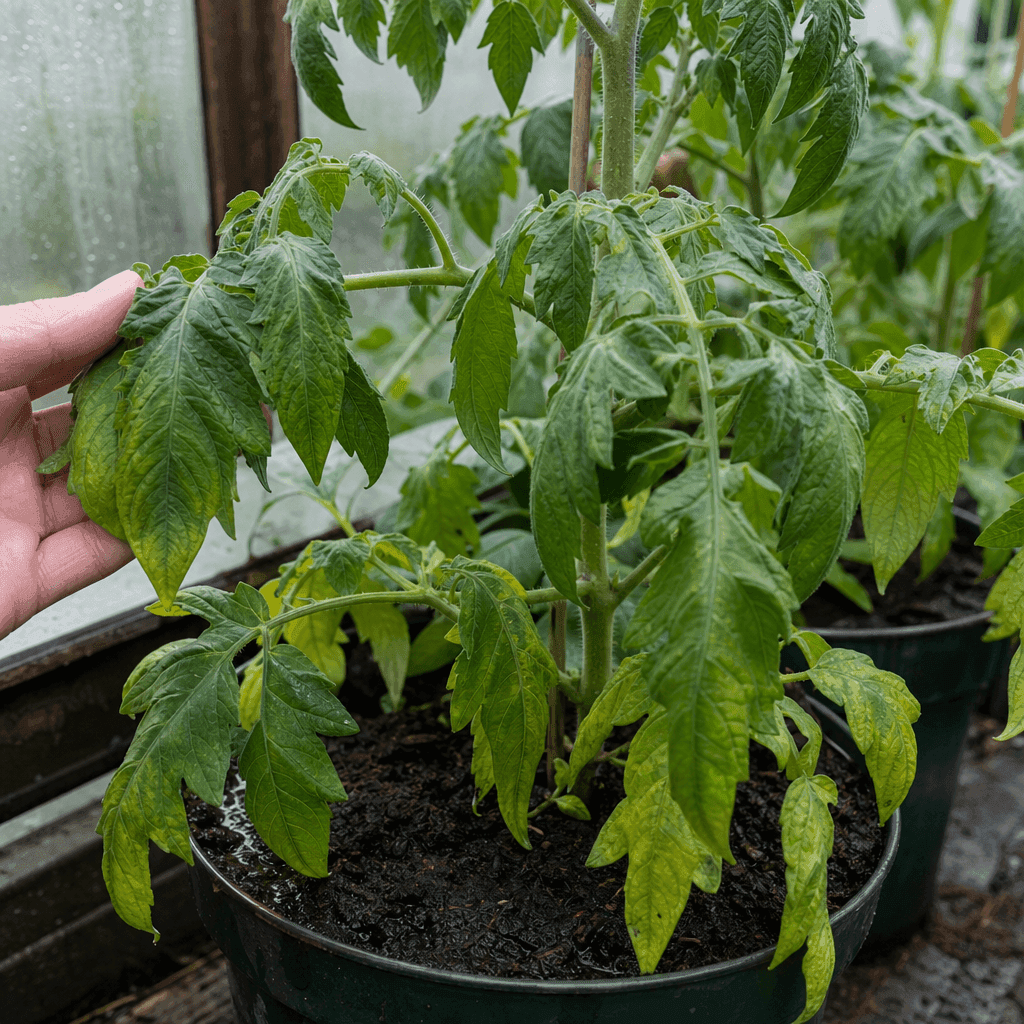 Overwatered tomato plant — UK timing notes