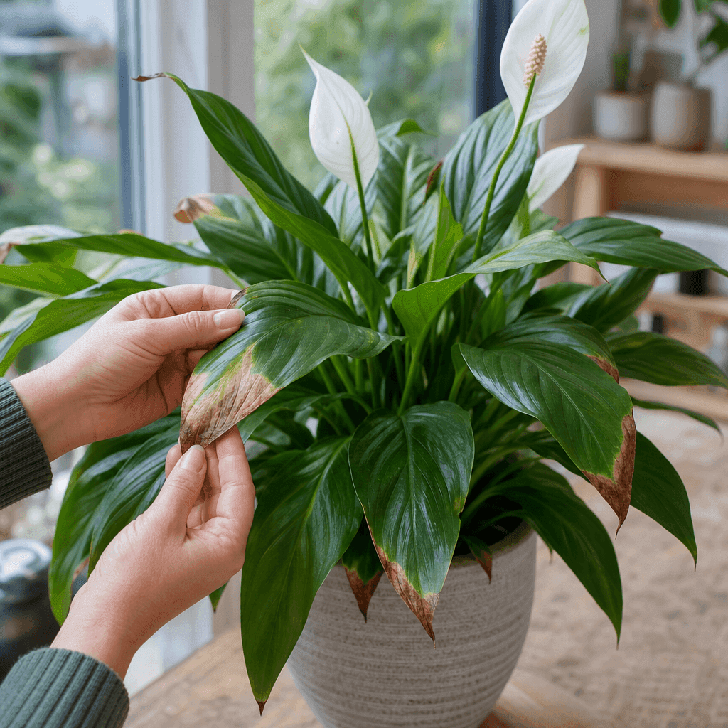 Peace lily brown tips — quick diagnosis chart