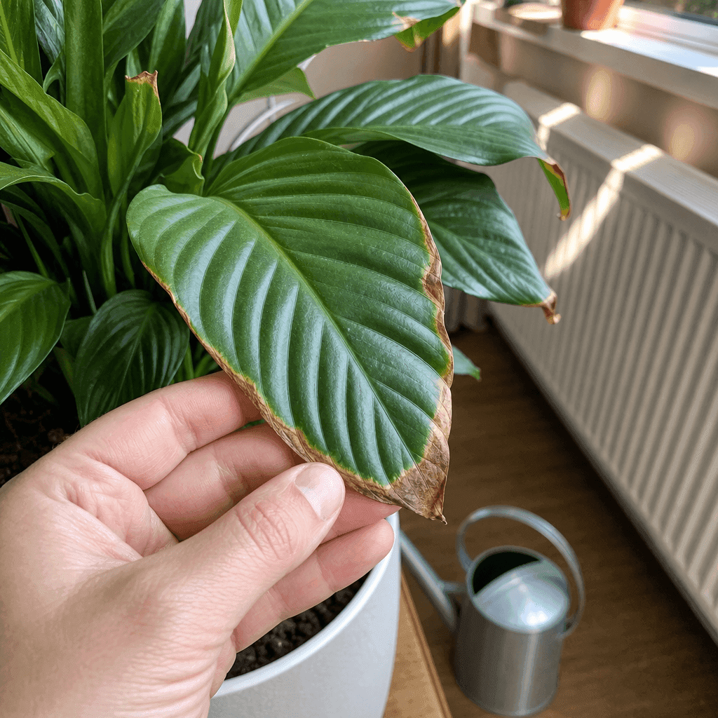 Peace lily brown tips — what not to do
