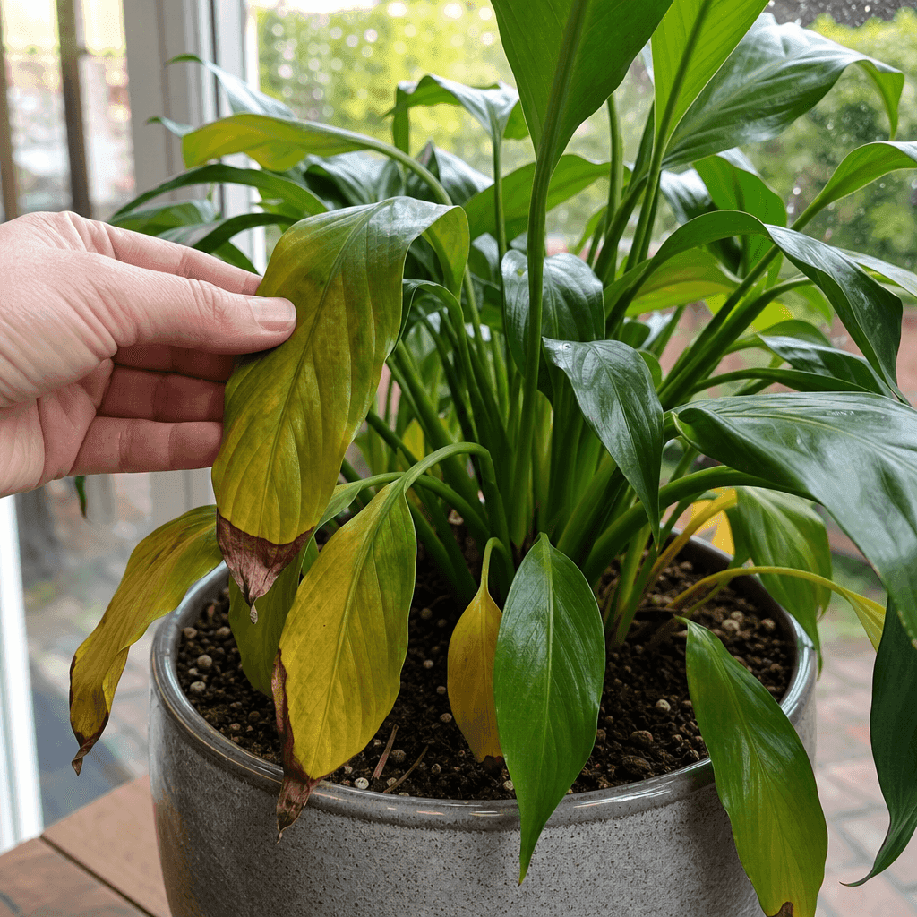 Peace lily dying — most likely causes