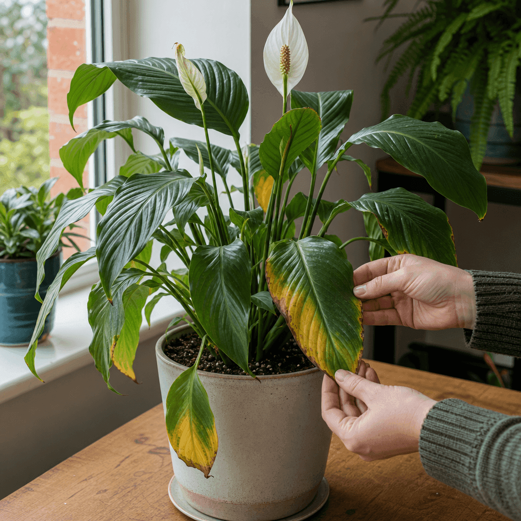 Peace lily dying — quick diagnosis chart
