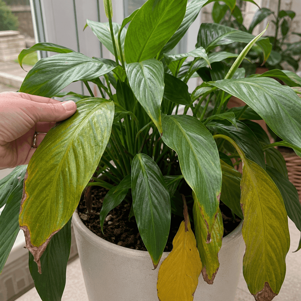 Peace lily dying — UK timing notes