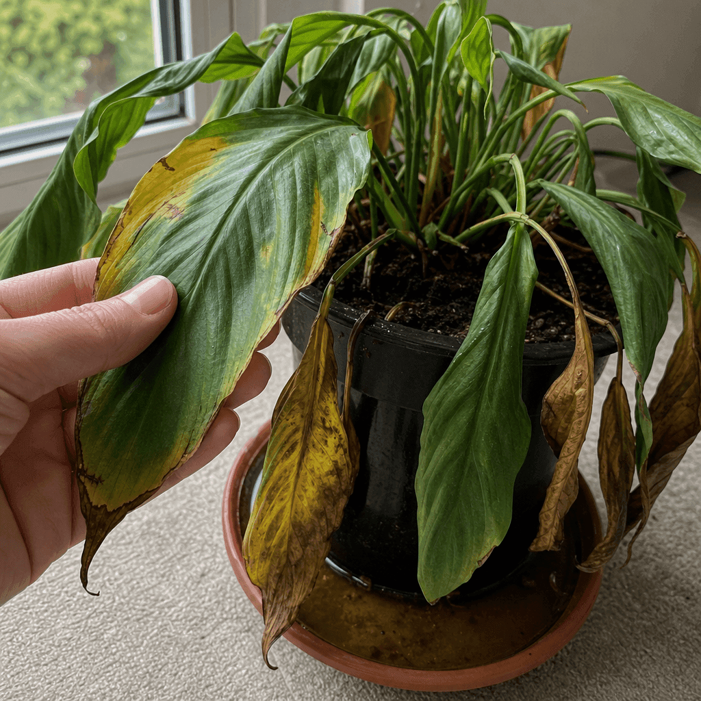 Peace lily dying — what not to do