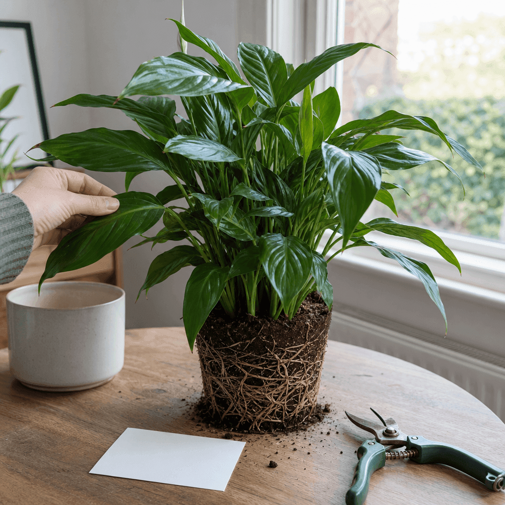 Peace lily not flowering — decision path